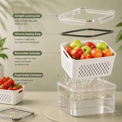 5 Pack Fridge Organizers and Storage