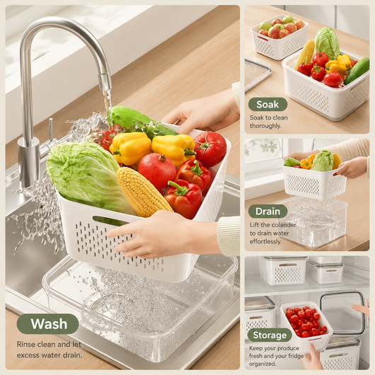 5 Pack Fridge Organizers and Storage