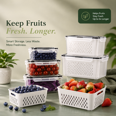 5 Pack Fridge Organizers and Storage